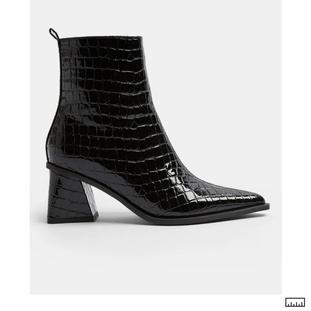 Topshop BRONX black point sock boot